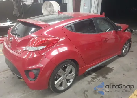 2015 Hyundai Veloster Turbo z USA, uszkodzony, nr VIN KMHTC6AE1FU249230